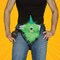 Furry Green One Eyed Monster, Costume Codpiece Funny Halloween Gag Wearable Accessory